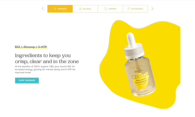 Animation from the Smile ecommerce experience